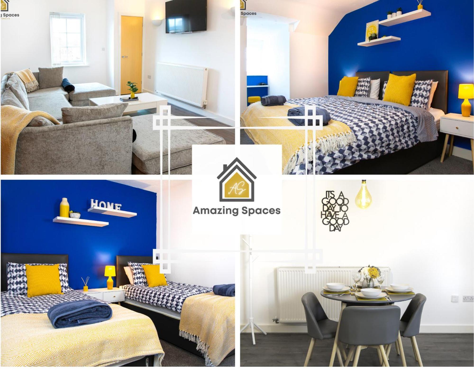 Large Unique 2 Bedroom Duplex Apartment With Private Parking & Free Wifi - Vat Qualifying By Amazing Spaces Relocations Ltd Уоррингтон Экстерьер фото